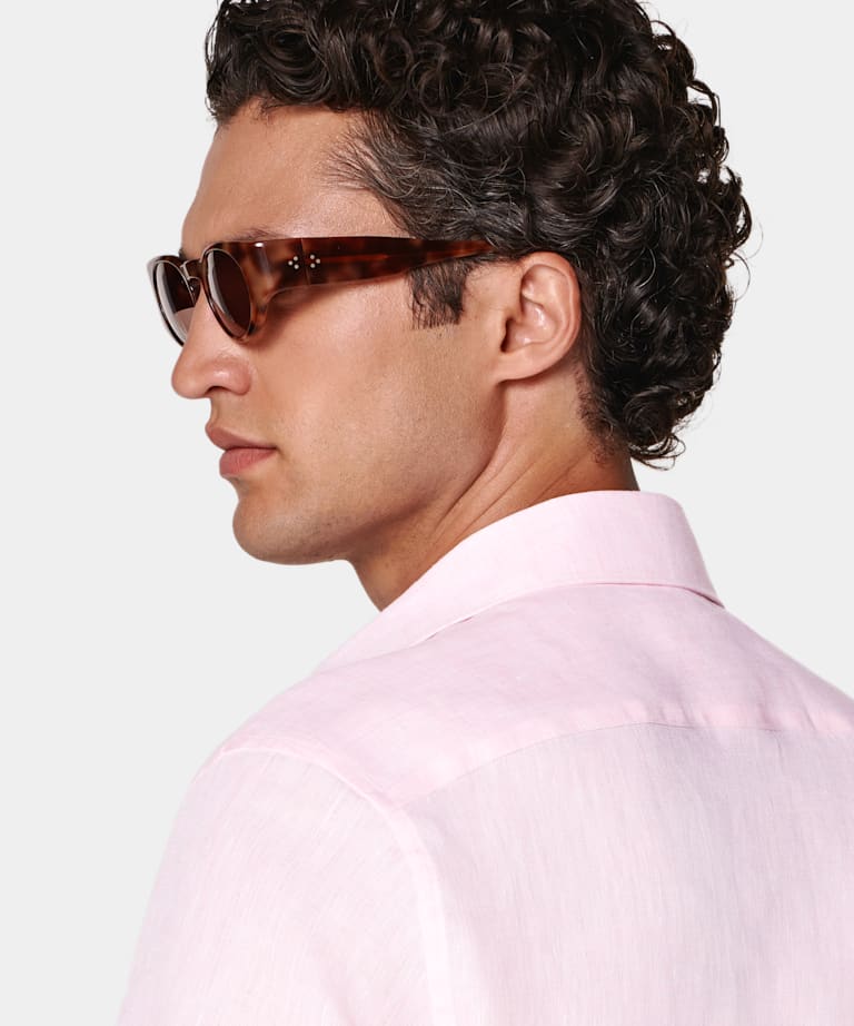 Pink Linen Shirt